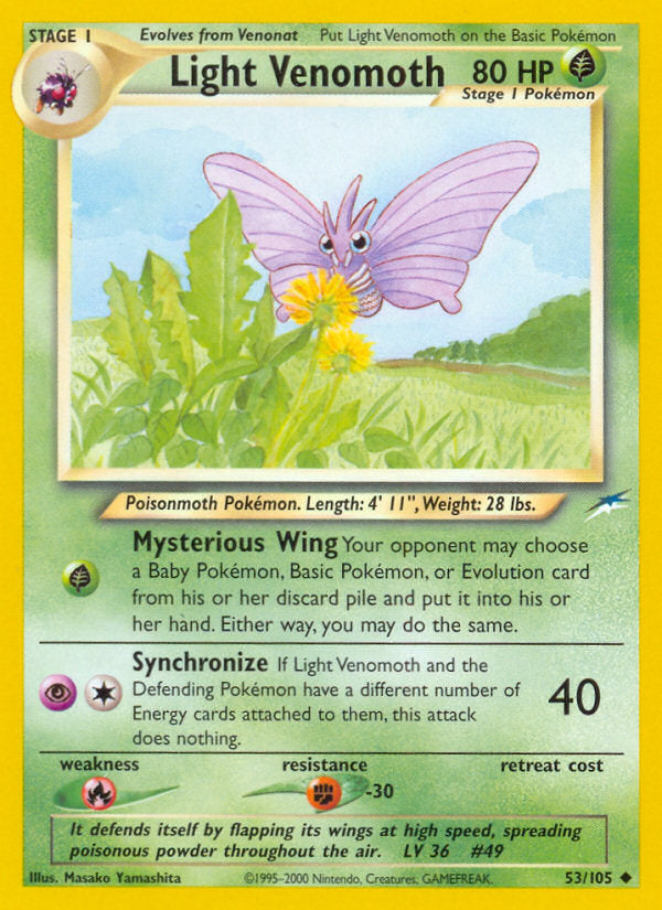 Neo Destiny Light Venomoth #53/105 unlimited
